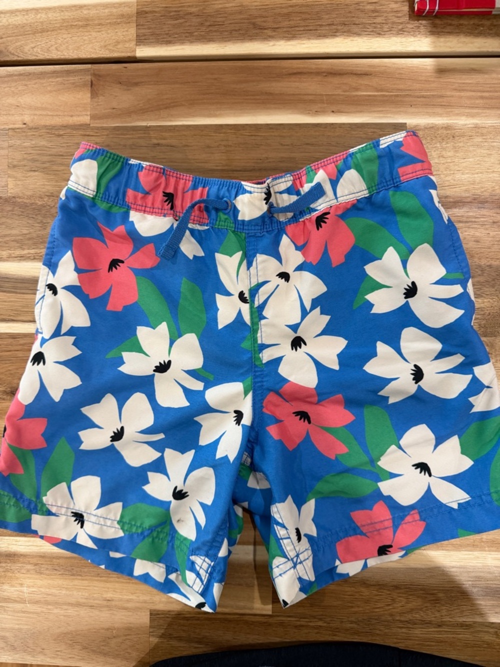 Hanna Andersson Floral Swim Shorts size 5